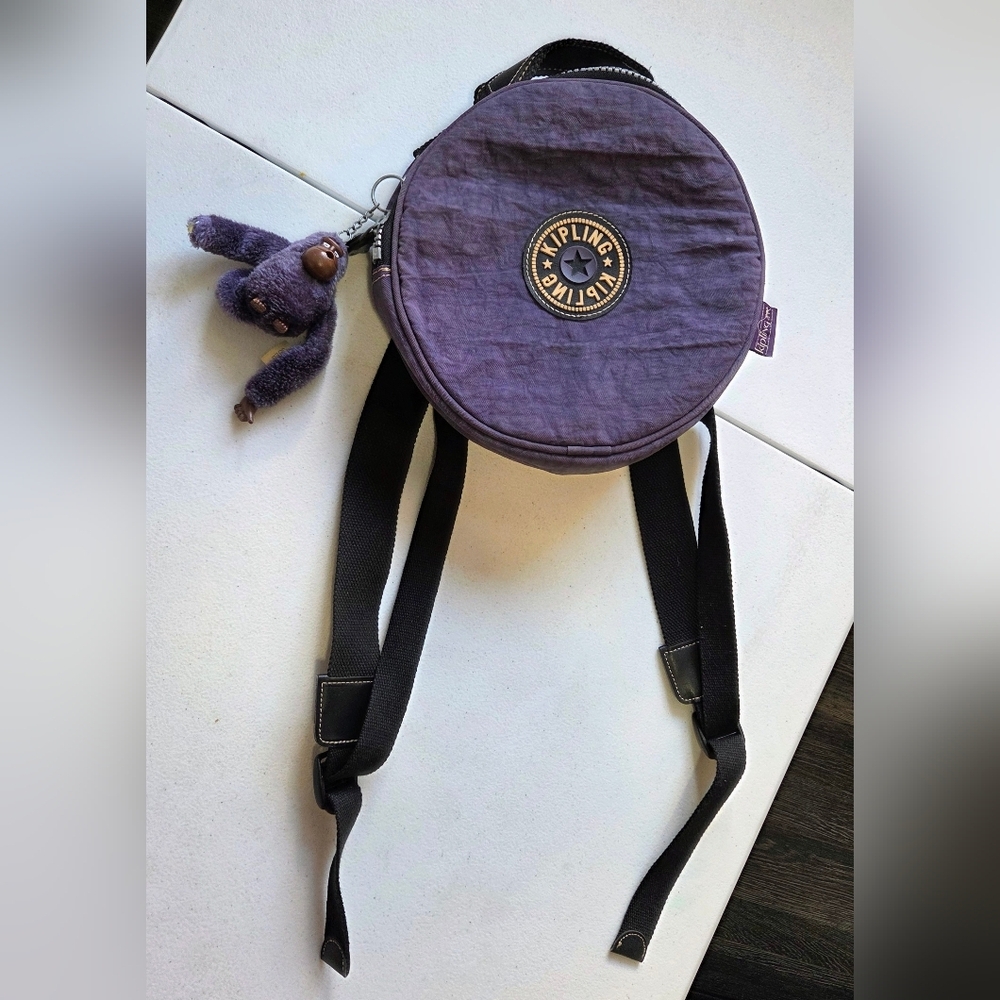 Kipling Lilac Circular Bag with Keychain